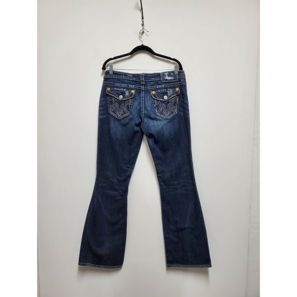 MEK DENIM Oaxaca Boot Cut Jeans Size Distressed - Picture 4 of 8